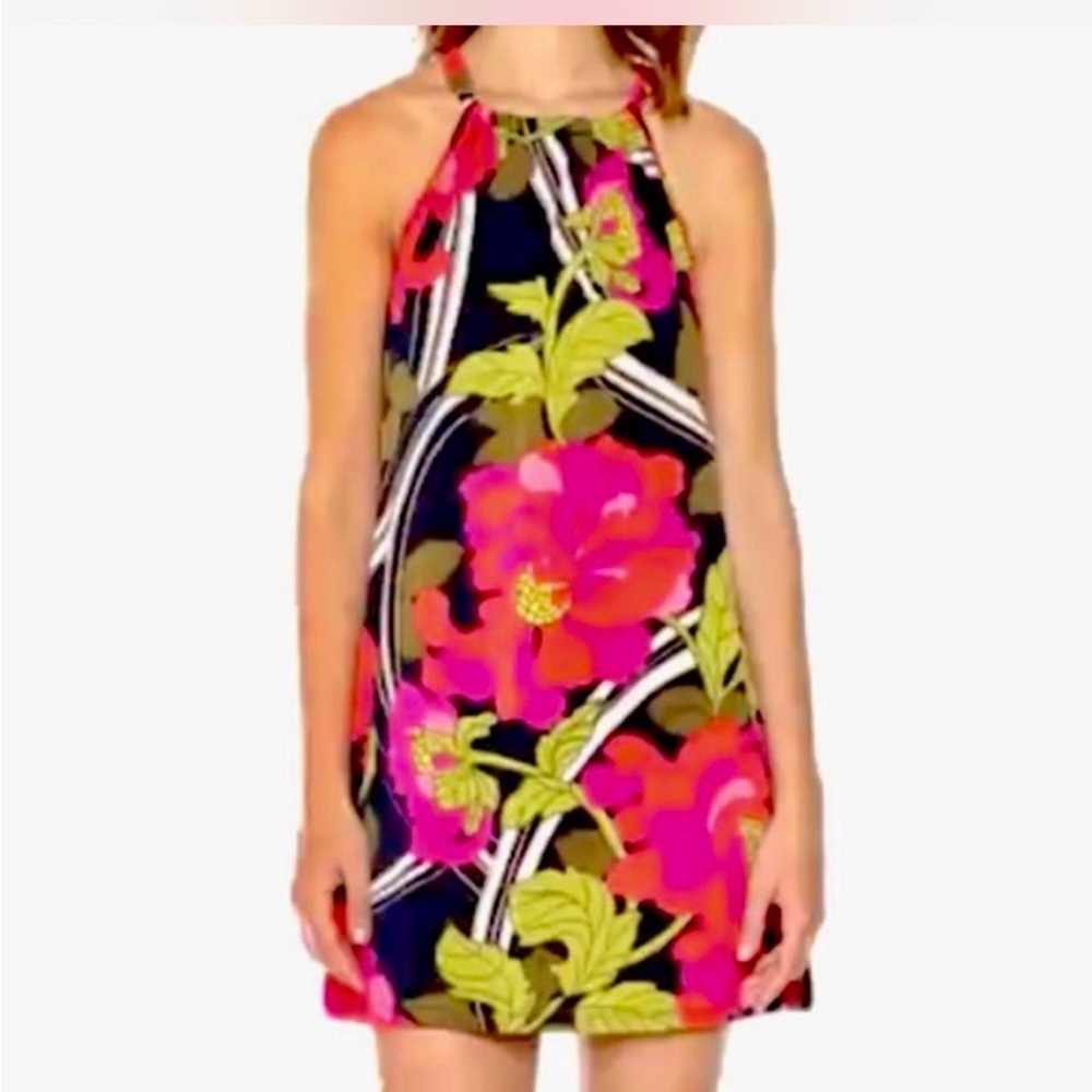 Trina Turk "Juju" halter mini dress Sz XL